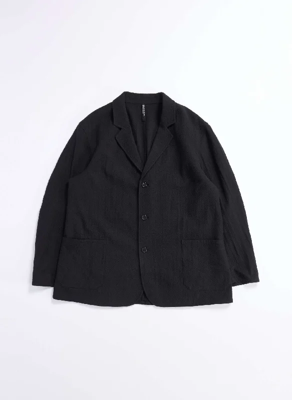 Fashionable Ease Marzotto Wool Spandex Soft Single Breasted Blazer
