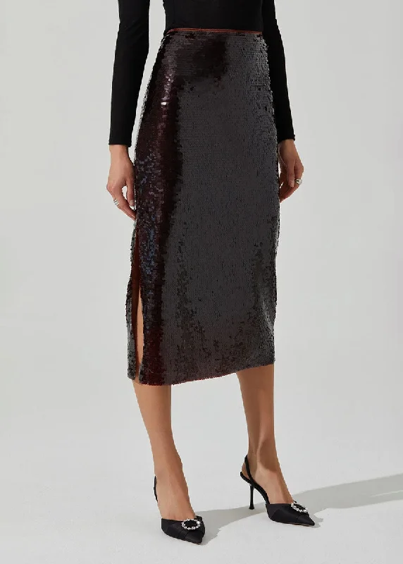 French Style Dova Skirt - Brown