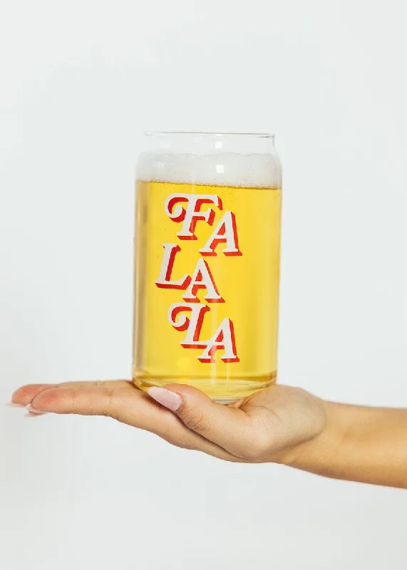 Fashionable And Versatile Fa La La Beer Glass - 16 oz
