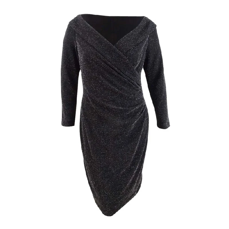 Urban Comfort Lauren Ralph Lauren Women's Metallic Surplice Dress