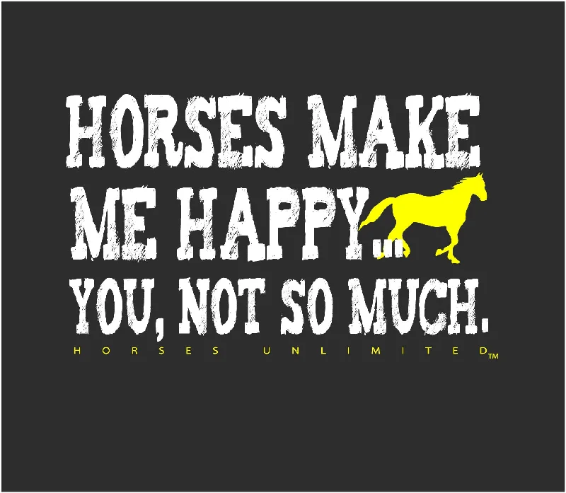 High Street Design Women's Horses Unlimited Not So Much T-Shirt #UH-7633