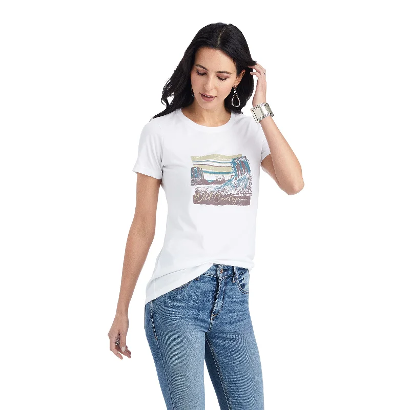 Elegant and noble Men's Ariat Monument Sunset T-Shirt #10042727