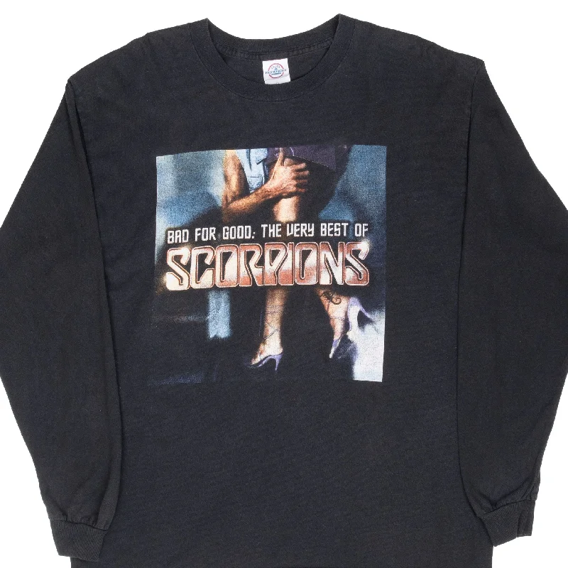 Luxury Fashion VINTAGE SCORPIONS BAD FOR GOOD LONG SLEEVE TEE SHIRT 2000S LARGE
