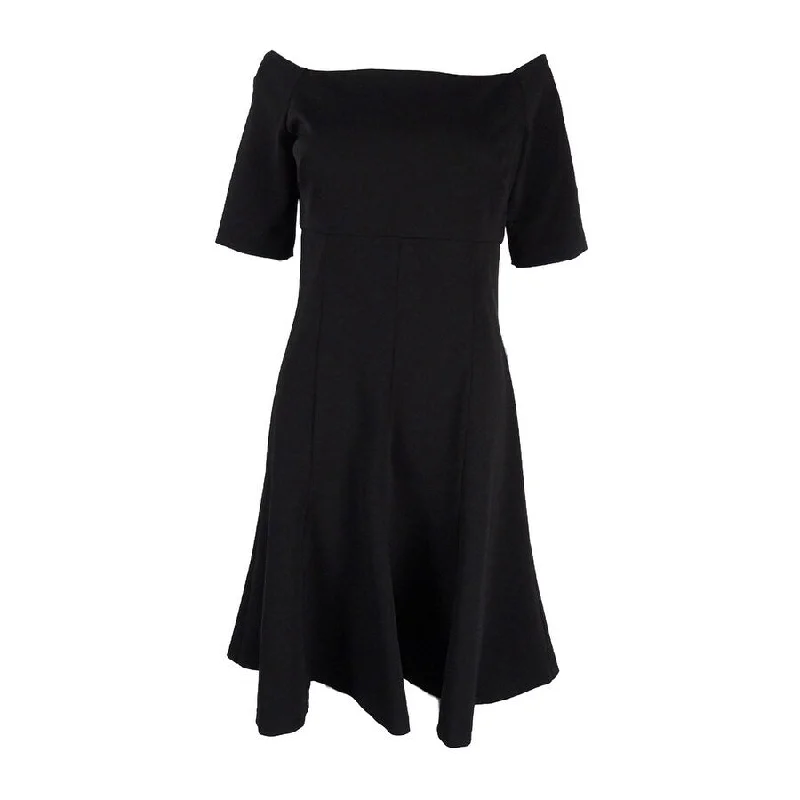 Comfortable And Cold-proof Lauren Ralph Lauren Women's Off-The-Shoulder Jersey Dress