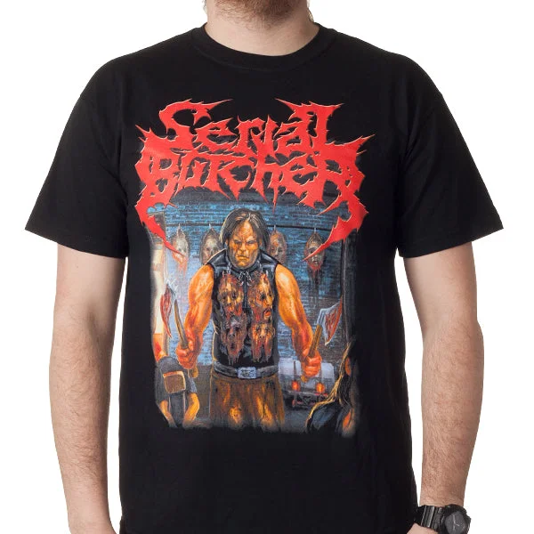 Relaxed Chic Serial Butcher "A Crash Course In Cranium Crushing" T-Shirt