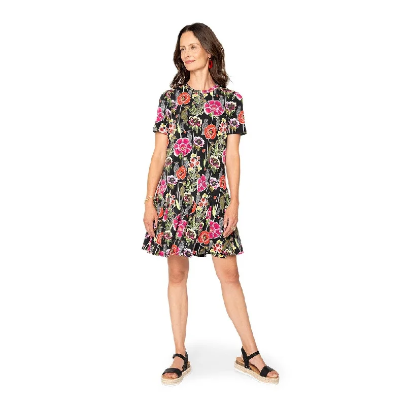 Fun and cute Leota Serenity Dress Garden Party Black Multi
