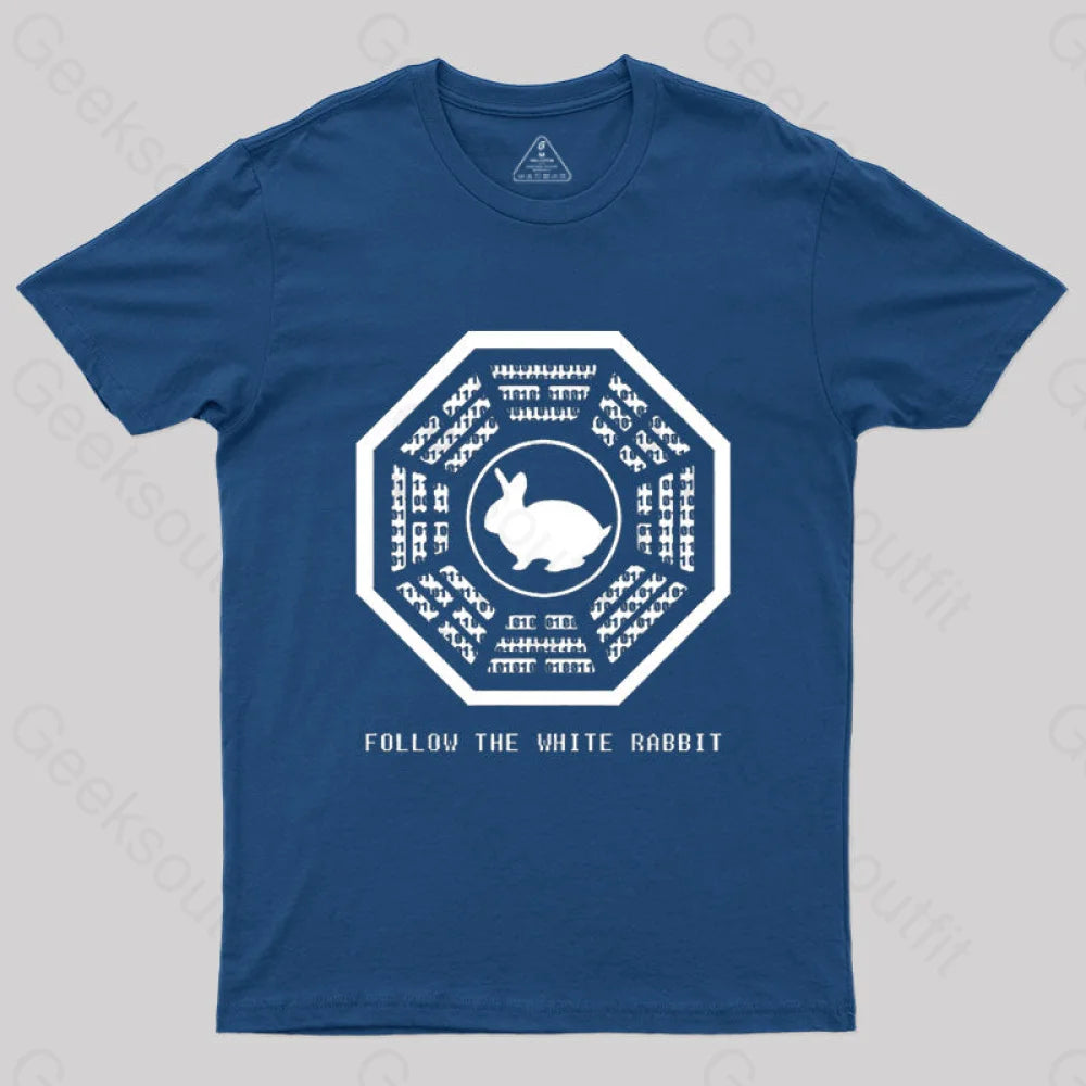 Comfortable Outfits Lost and The Matrix-Follow the White Rabbit T-shirt