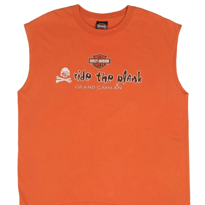 VINTAGE HARLEY DAVIDSON PIRATE GRAND CAYMAN 2011 TANK TOP TEE SHIRT SIZE XL