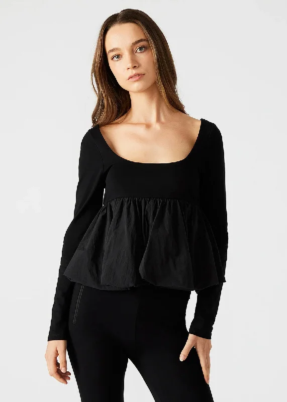 Soft Layers Avielle Top - Black