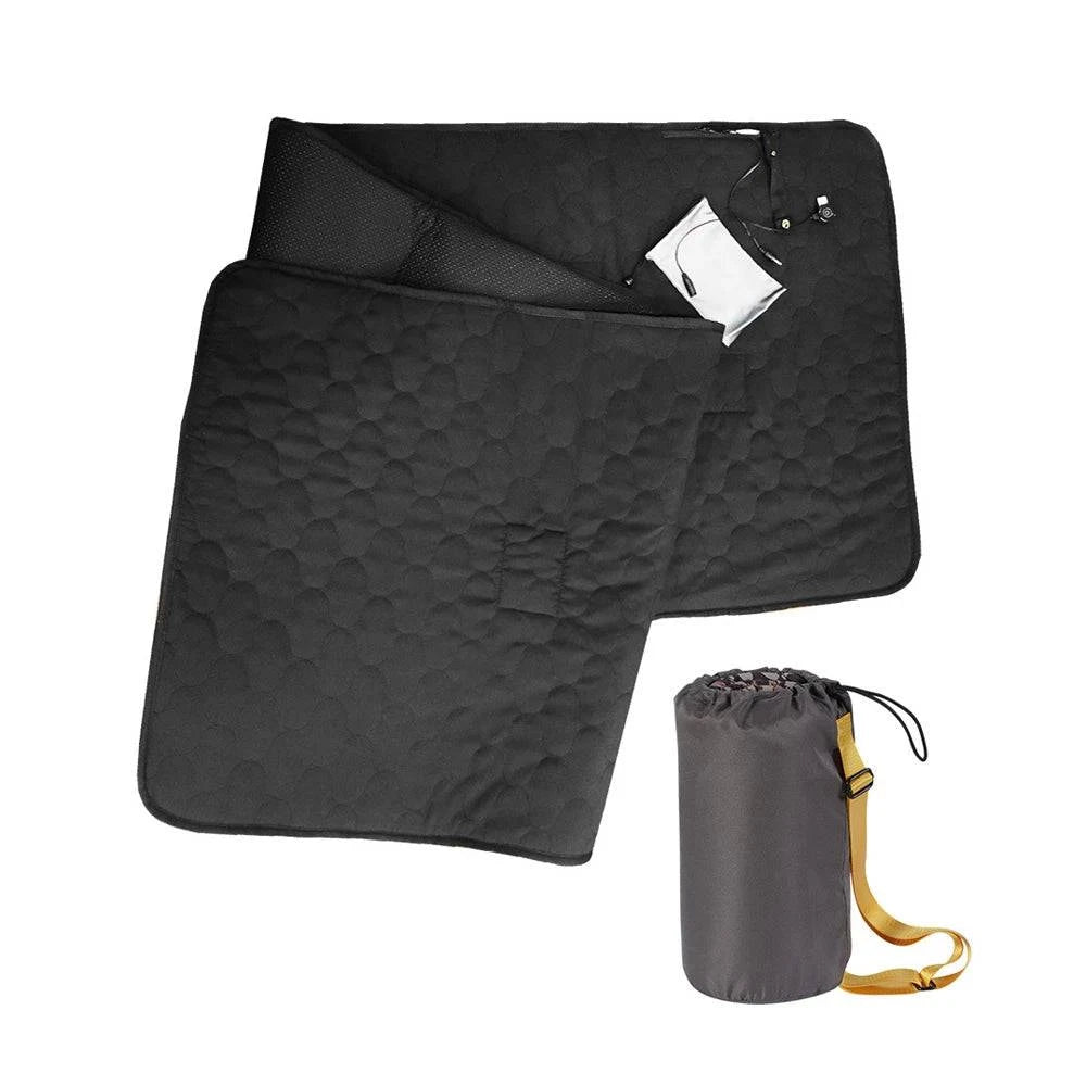 Luxury and fashionable Adult Outdoor Heated Sleeping Bag Pad Mattress with 5 Heating Zone 3-Level Temperature USB Power Warm Heating Mat for Camping