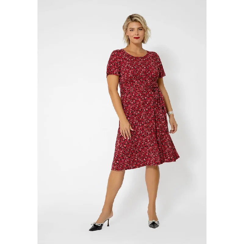 Customized Version Leota Women's Short Sleeve Brittany Jersey Dress (Curve) Red