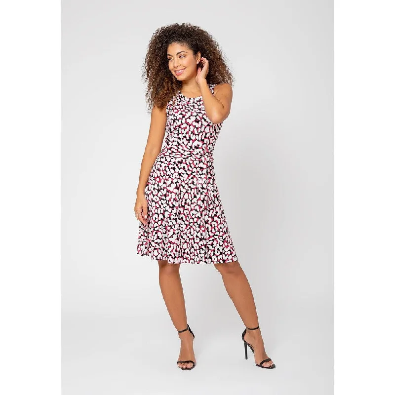 Cool Summer Leota Women's Calista Side Tie Dress Brown