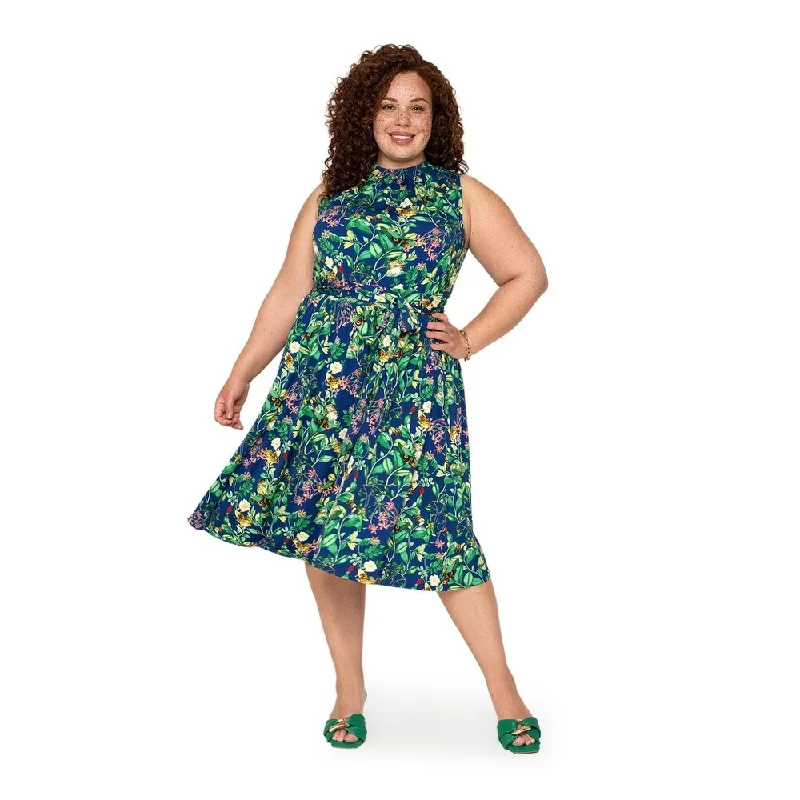 Casual Street Leota's Curve Women Mindy Dress Butterfly Meadow Navy