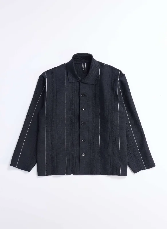 Modernism Polyester Elastane Business Knit Coach Jacket