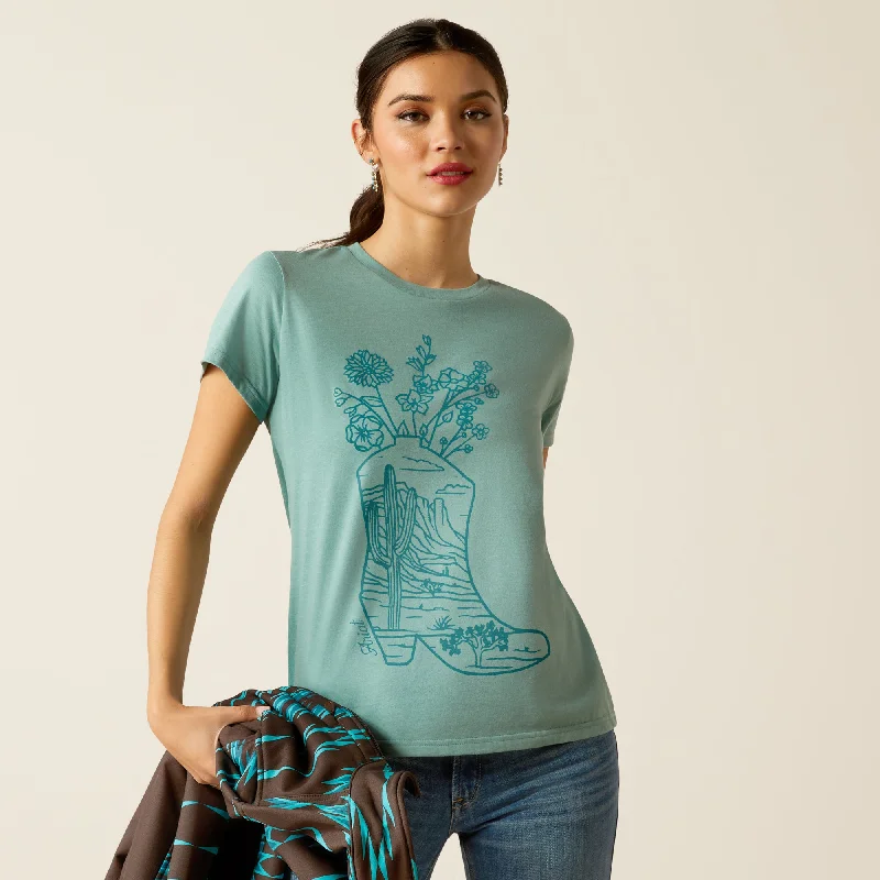 Single item design Women's Ariat Garden Boot T-Shirt #10052543