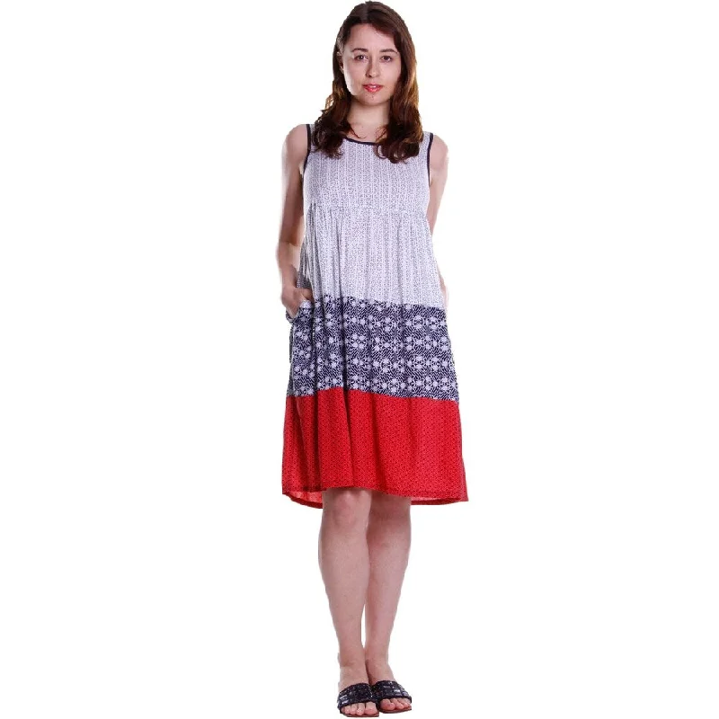 Elegant And Casual La Cera Women's Sleeveless Tiered Dress