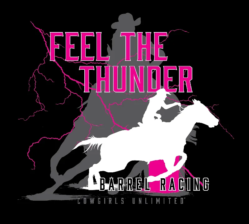 British Style Women's Cowgirls Unlimited Thunder T-Shirt #CG-1209