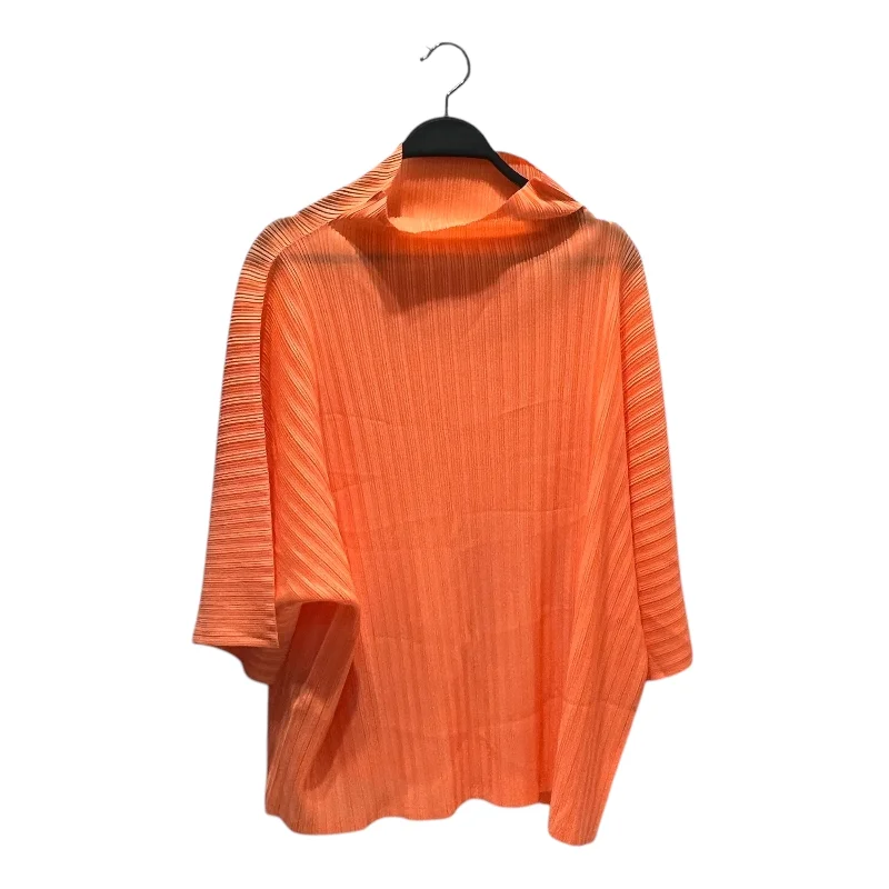 PLEATS PLEASE ISSEY MIYAKE/Cut & Sew/5/ORN/short sleeve blouse