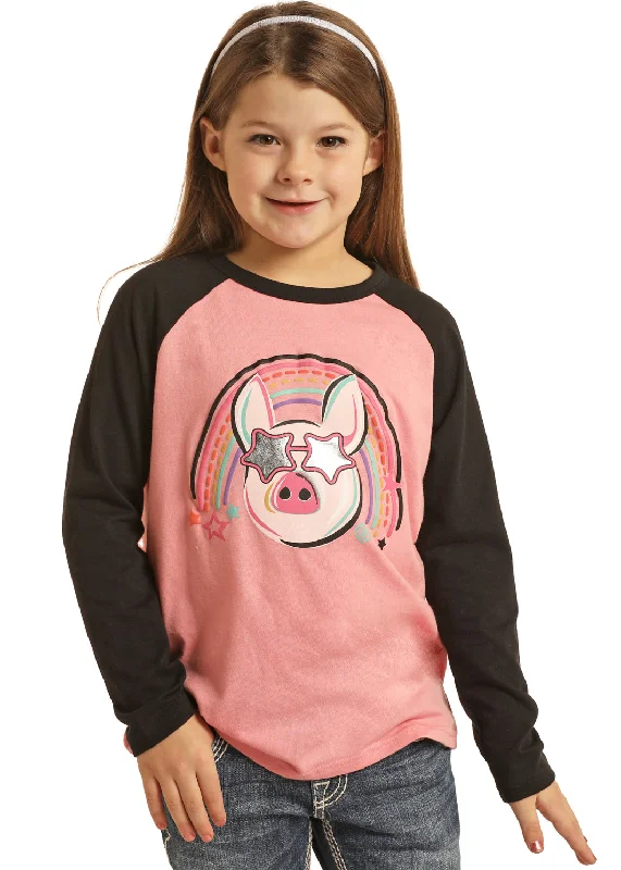 Street Casual Style Girl's Rock & Roll Cowgirl T-Shirt #RRGT22R06X