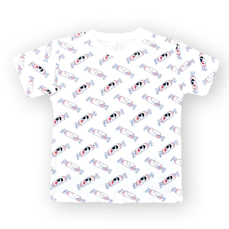 Soft Wear THE WEE BEAN | Kidswear | Organic Cotton Toddler Kids T-Shirt | White Rabbit