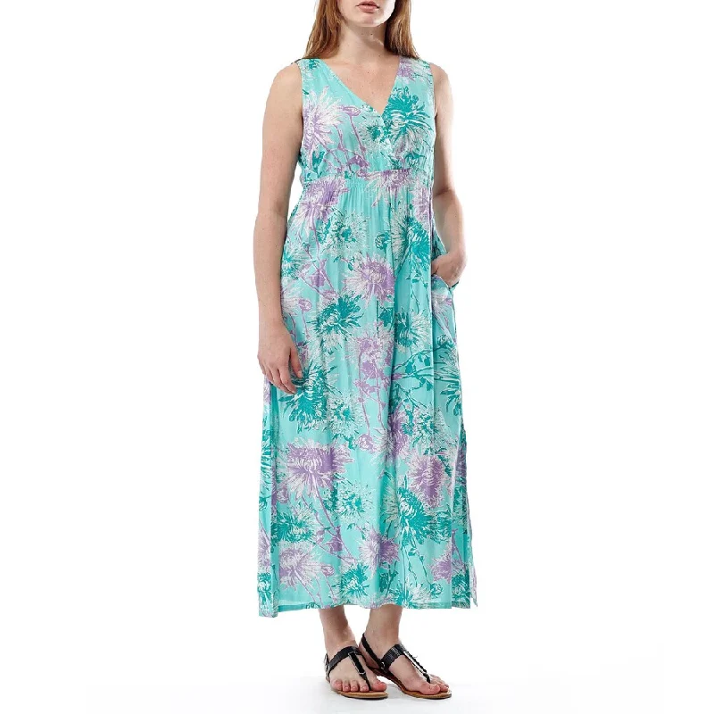 Fashion Must-have La Cera Women's Sleeveless V-neck Maxi Dress