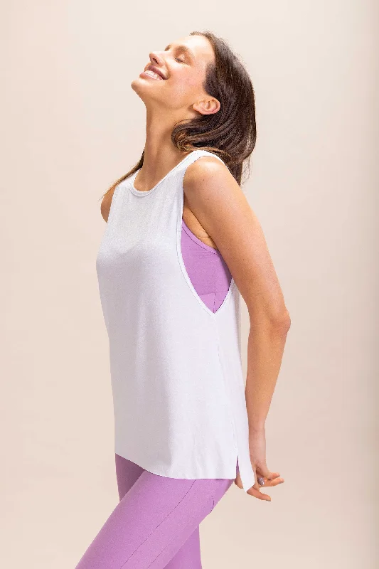Modern Chic Long Signature Tank Top