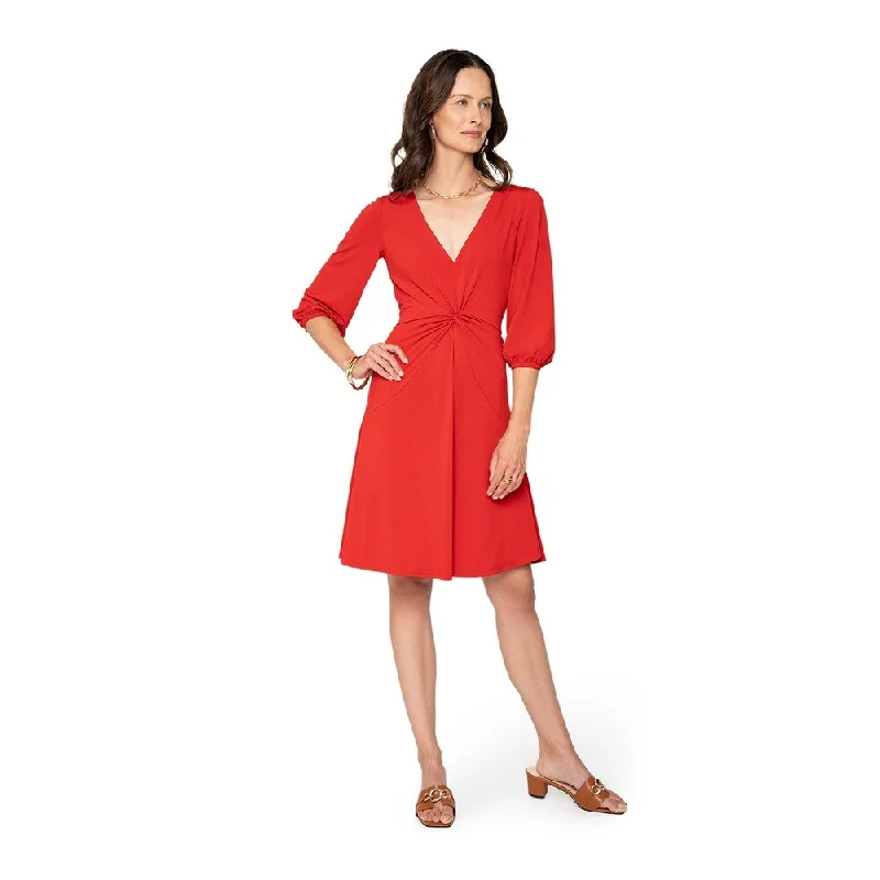 Sports And Leisure Leota Tanya Dress Solid Barbados Cherry