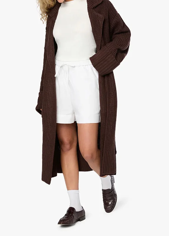 Personalized Outfit Demi Collar Coatigan - Brown