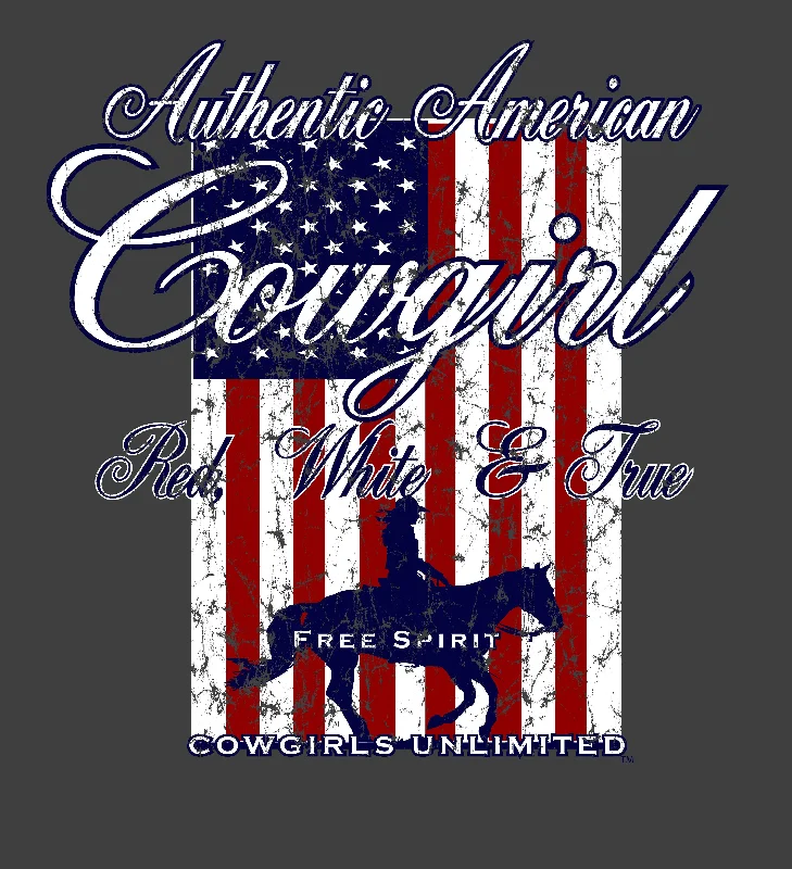 Exclusive Customization Women's Cowgirls Unlimited Authentic T-Shirt #CG-1183