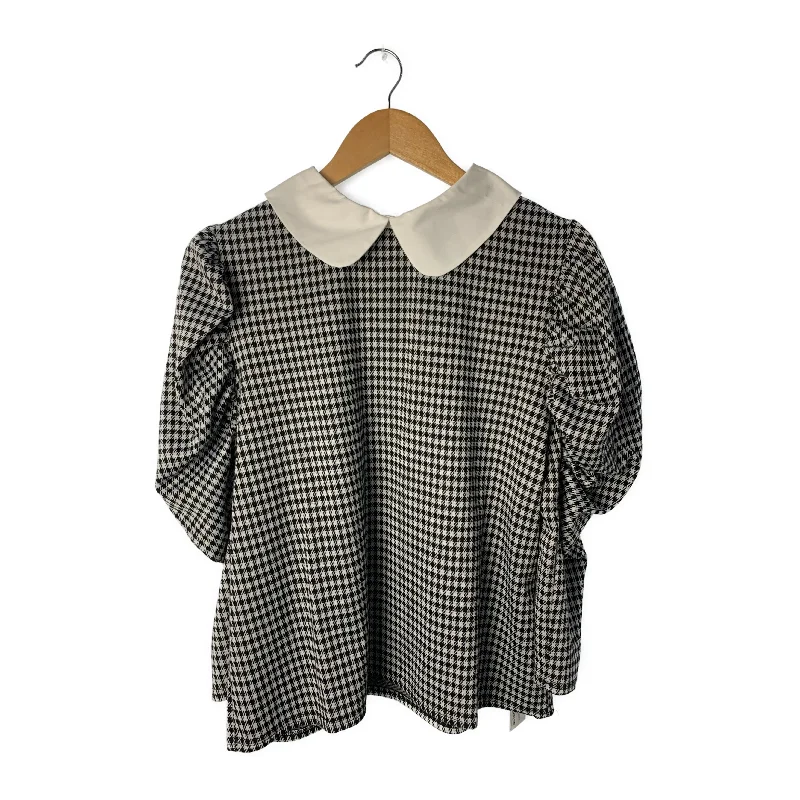 Relaxed And Casual GRL/SS Cut & Sew/L/Multicolor/Polyester/Houndstooth Check/