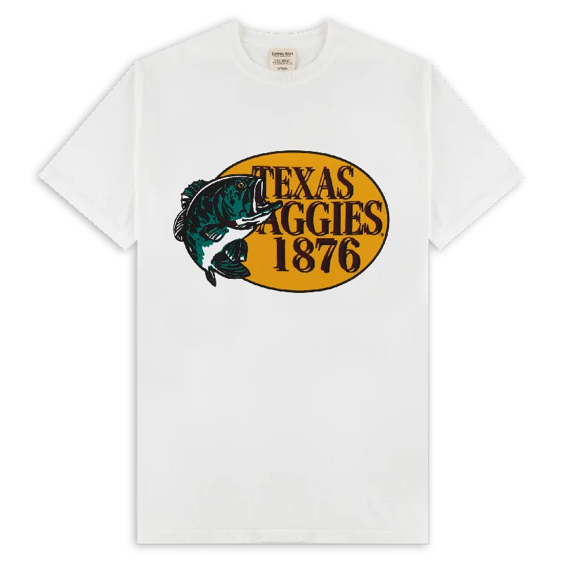 Embroidered Letters Texas Aggies Fish Pro T-Shirt