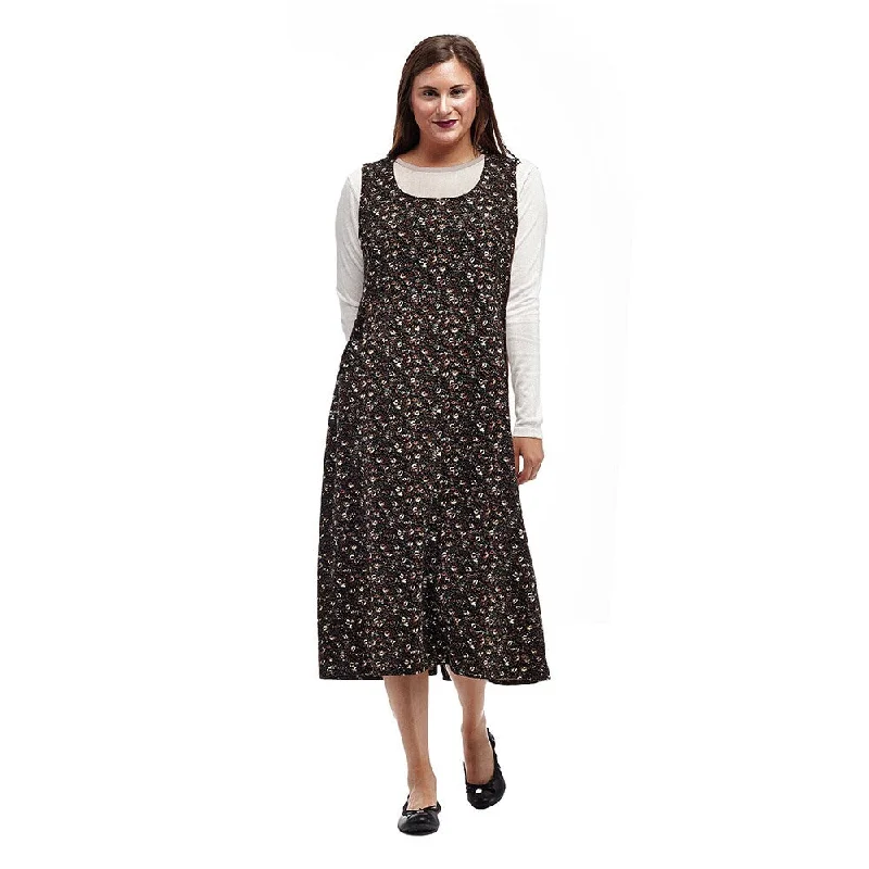 High Street Style La Cera Women's Sleeveless Corduroy Dress