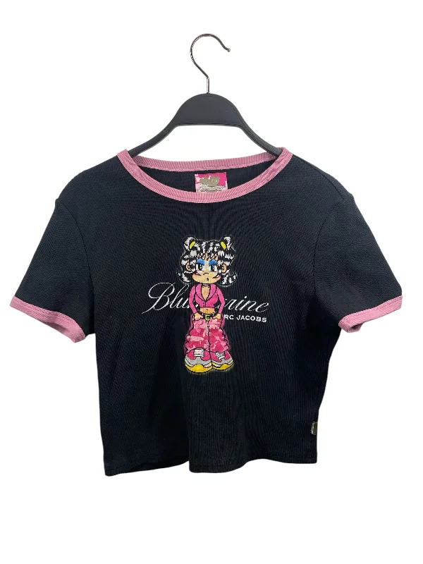 BLUMARINE/MARC JACOBS/T-Shirt/M/Cotton/BLK/cartoon print
