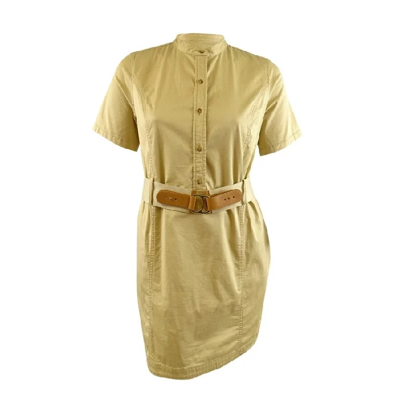 Comfortable Fashion Lauren Ralph Lauren Women's Eyelet Cotton Voile Dress (14, Pale Parchment)