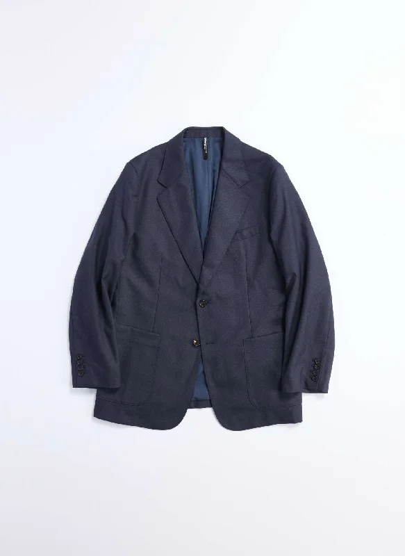 Weekend Style Cordura Combat Wool Full Constructed Single Breasted Suit Blazer