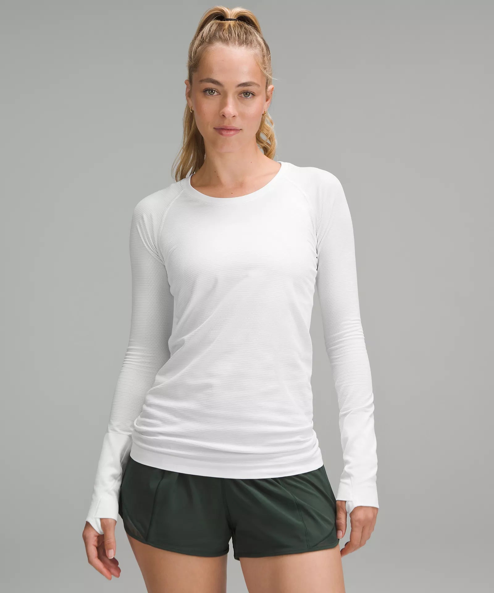 Street Graffiti Design Swiftly Tech Long-Sleeve Shirt 2.0 | White