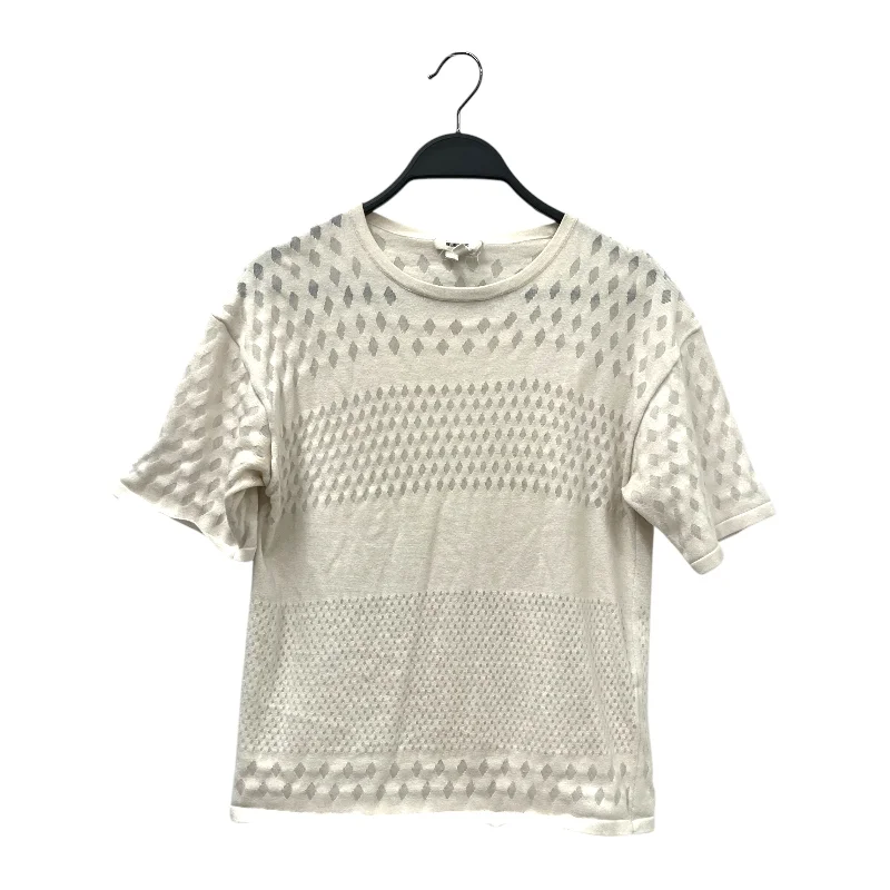 Helmut Lang/T-Shirt/S/Cotton/WHT/PERFORATED STYLE TEE