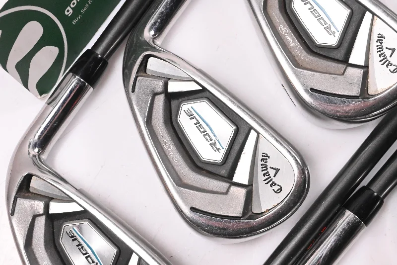 Easy Fashion Callaway Rogue Irons / 5-PW+AW+SW+LW / Red / Regular Flex Aldila Synergy 60