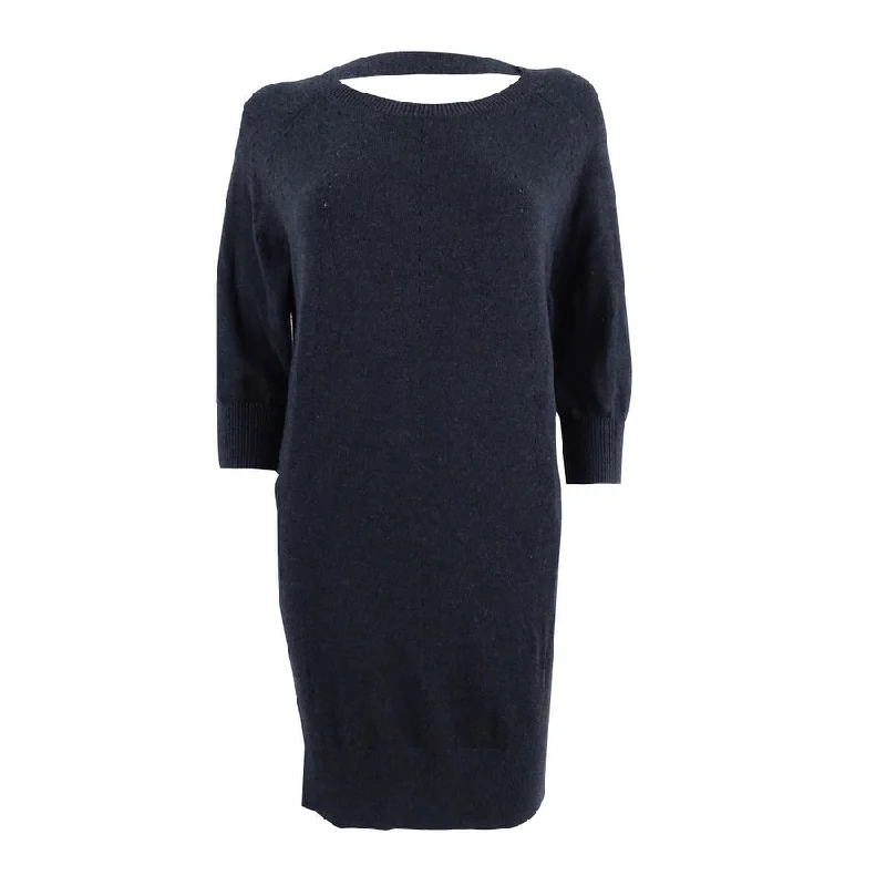 Classic Style Lauren Ralph Lauren Women's Long Sleeve Sweater Dress XS, Charcoal