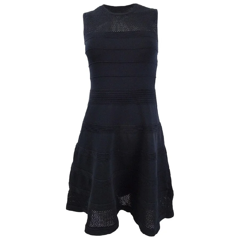 Relaxed Chic Vince Camuto Women's Mesh Knit Fit & Flare Dress
