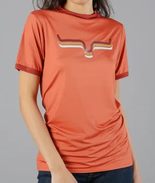 Comfortable Mind Women's Kimes Rhythm Ringer T-Shirt