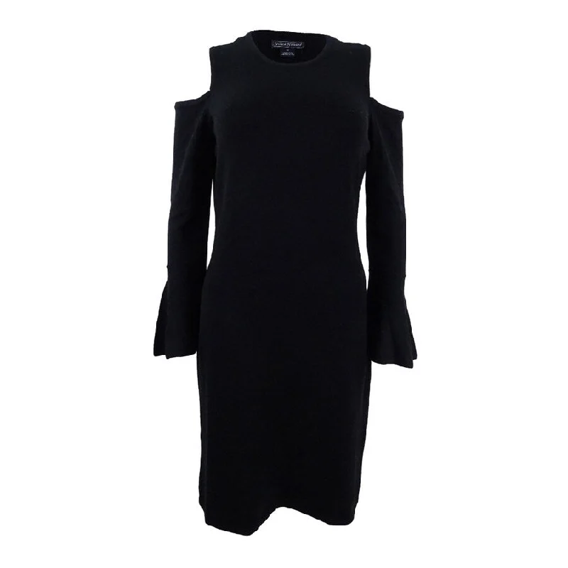 Soft Clothing Jessica Howard Women's Cold-Shoulder Sweater Dress