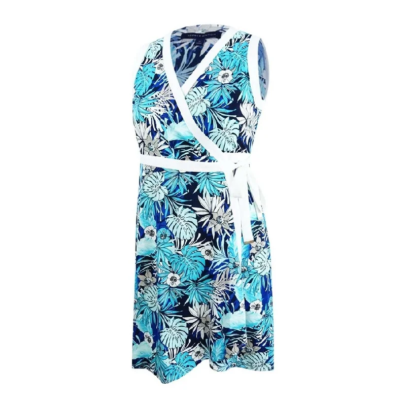 Warm Comfort Tommy Hilfiger Women's Floral-Print Wrap Dress