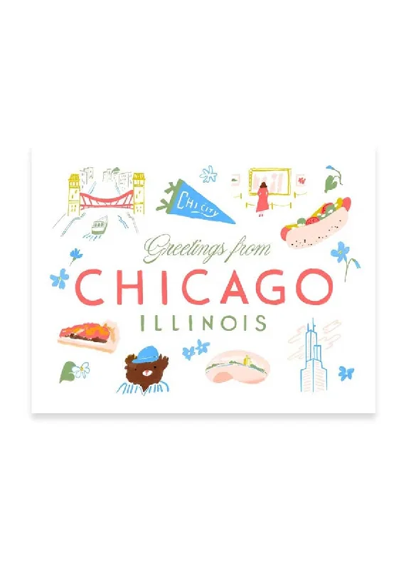 Celebrity Must-have Greetings From Chicago Print