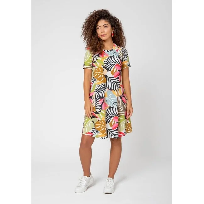 British casual Leota Women's Maci Short Sleeve Jersey Dress Yellow Size X-Small
