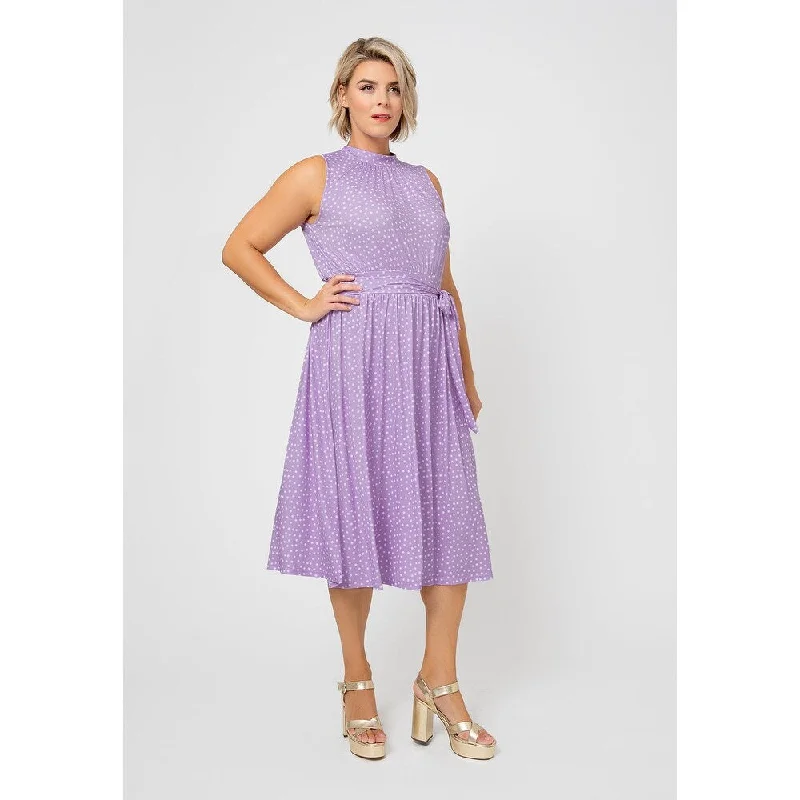 Sports Jumpsuit Leota Women's Sleeveless Mindy Dress In Confetti Purple (Curve)