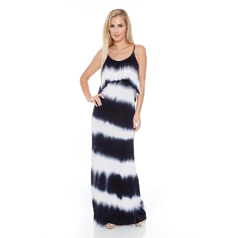 Sports Series White Mark Women's 'Kalea' Tie Dye Overlay Maxi Dress