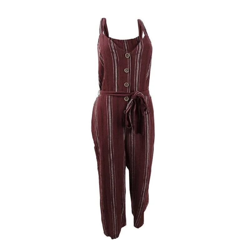 Trendy Wear Sanctuary Women's Henna Stripe Jumpsuit