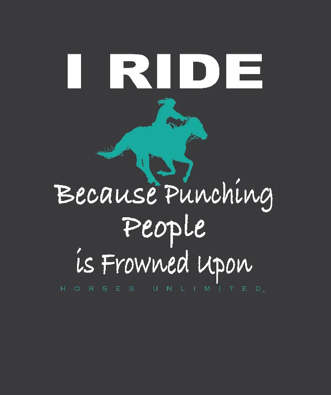 Exquisite Design Women's Horses Unlimited Punching T-Shirt #UH-7670