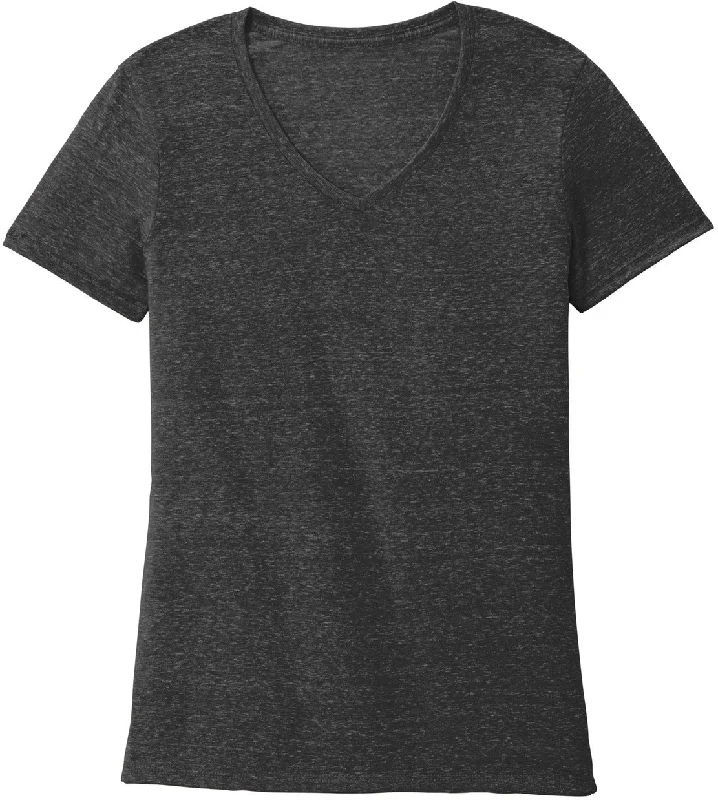 Cool Summer Jerzees Ladies Snow Heather Jersey V-Neck T-Shirt